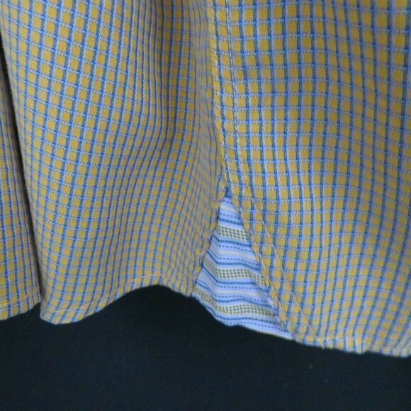 Bugatchi Uomo Textured Plaid Flip Cuff XL Shirt - Picture 4 of 7